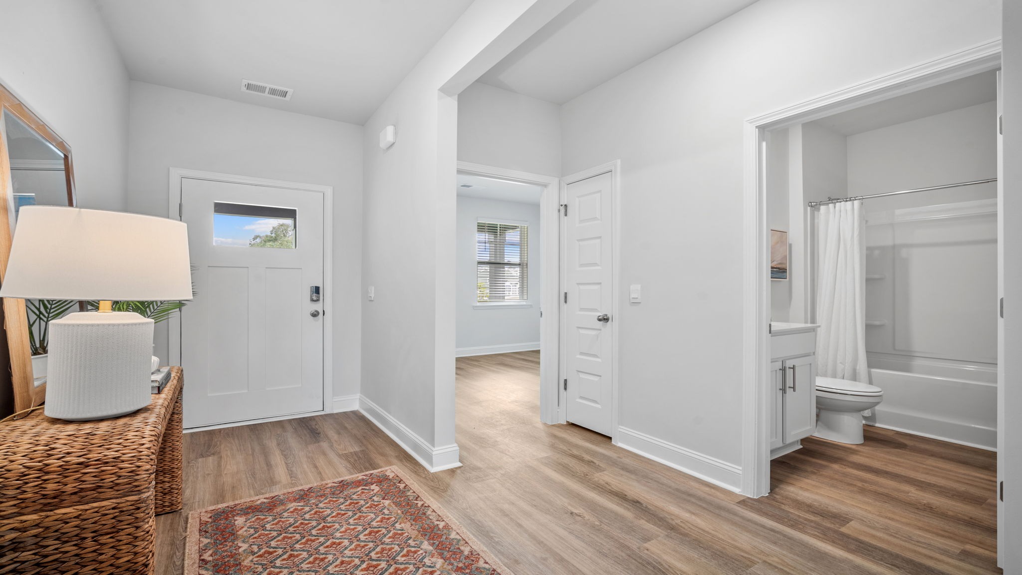 foyer and powder room