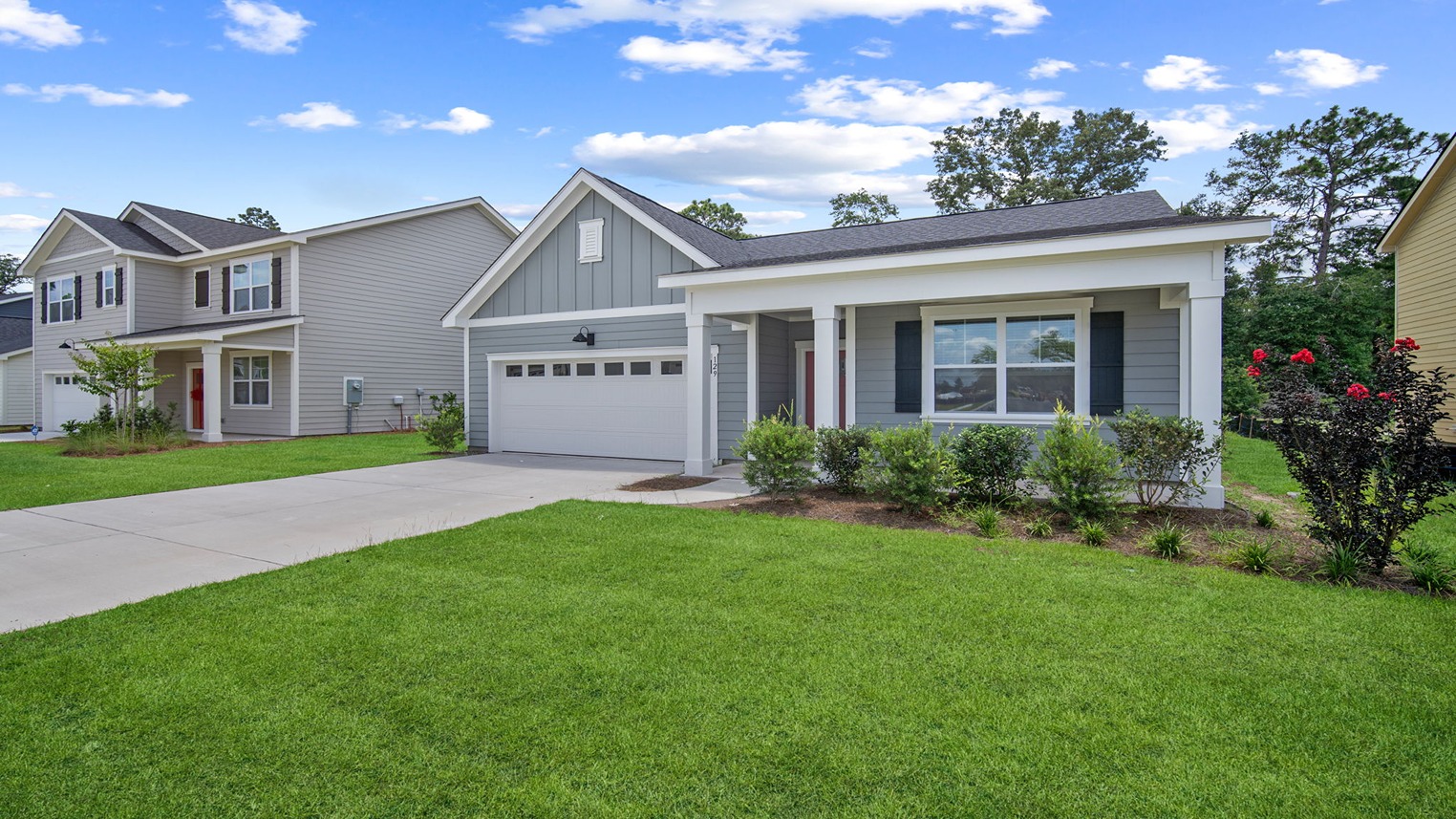 Front side view of home