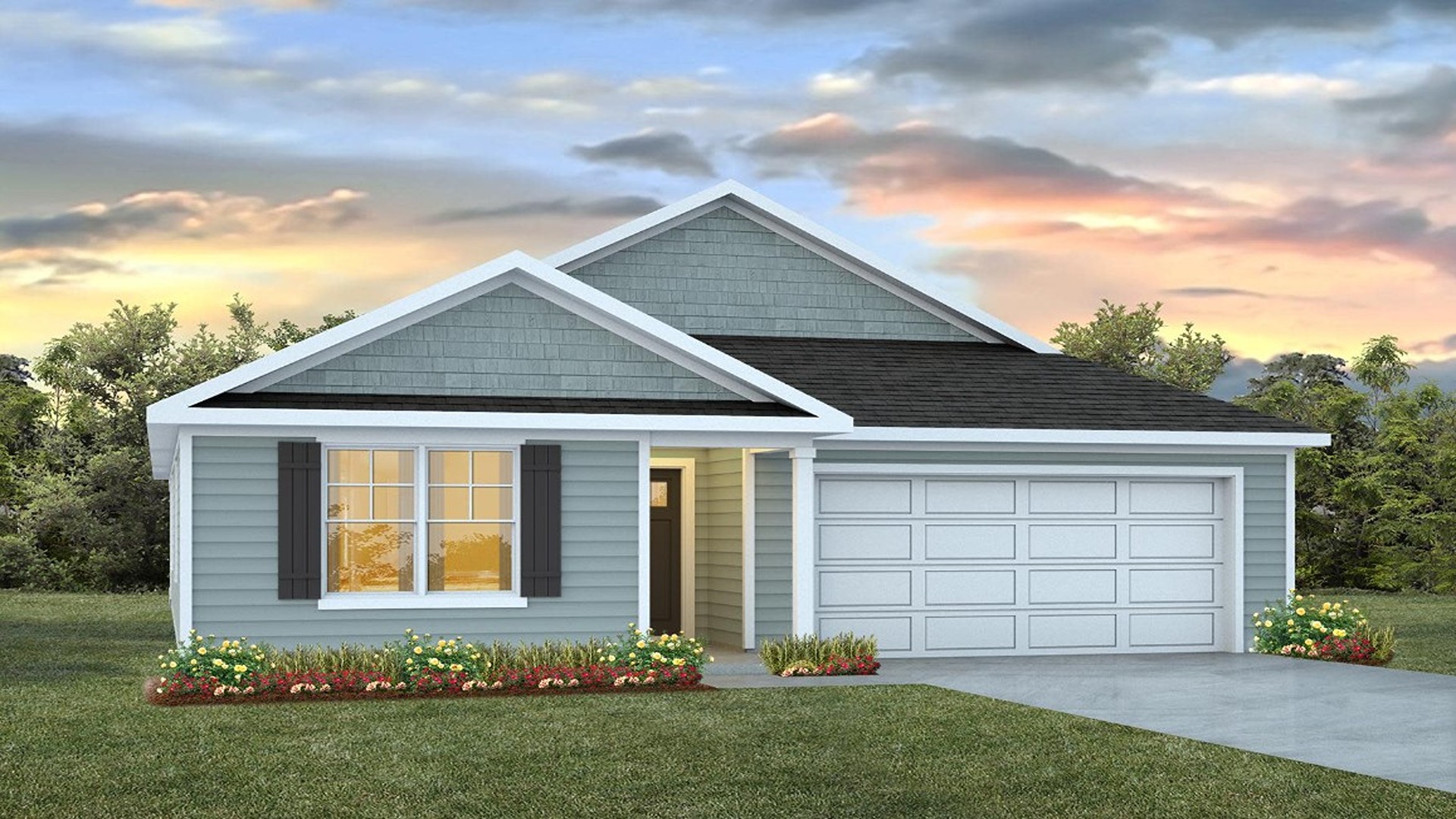 3D Rendering Lakeside elevation B