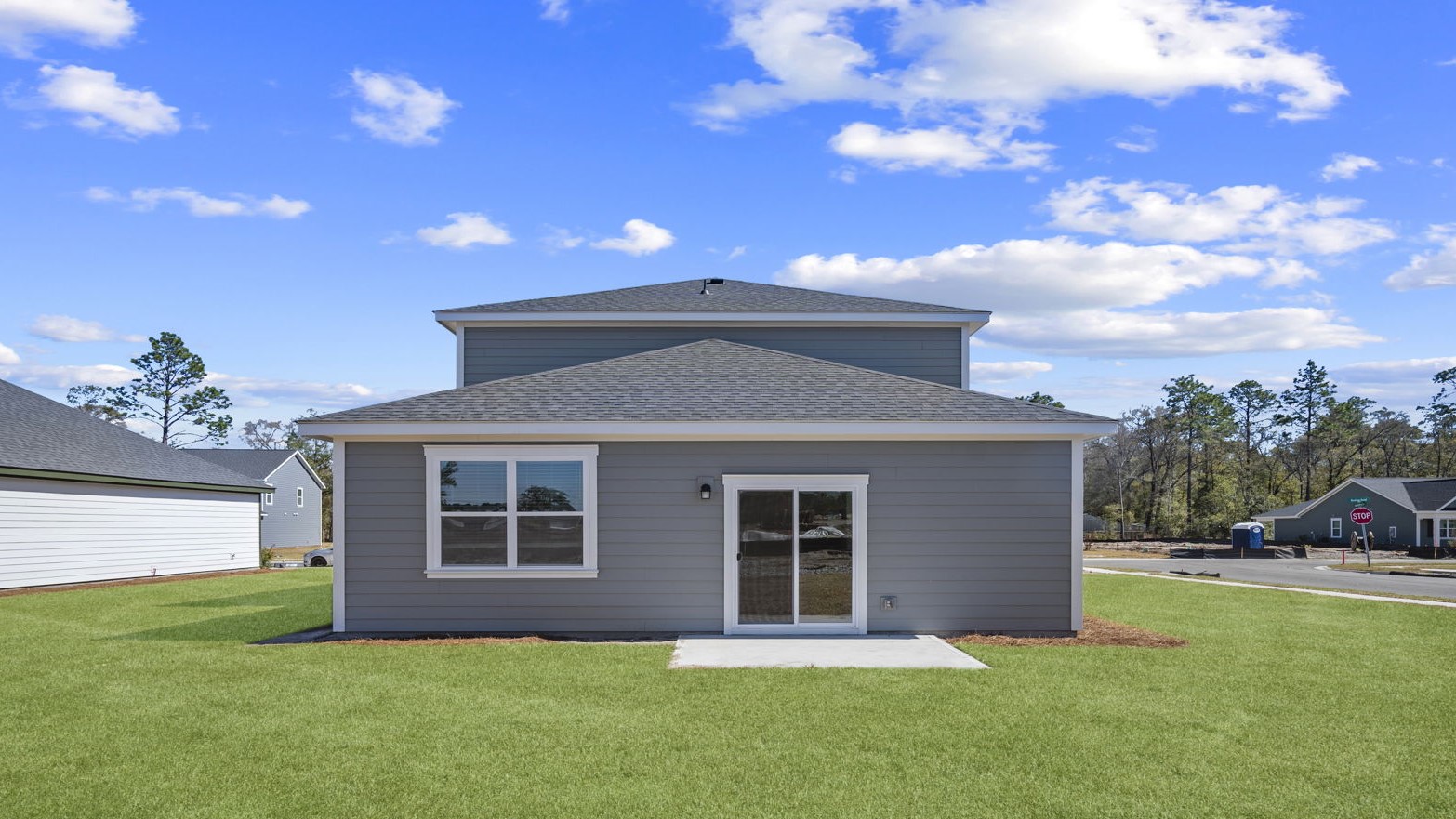 Rear exterior of home