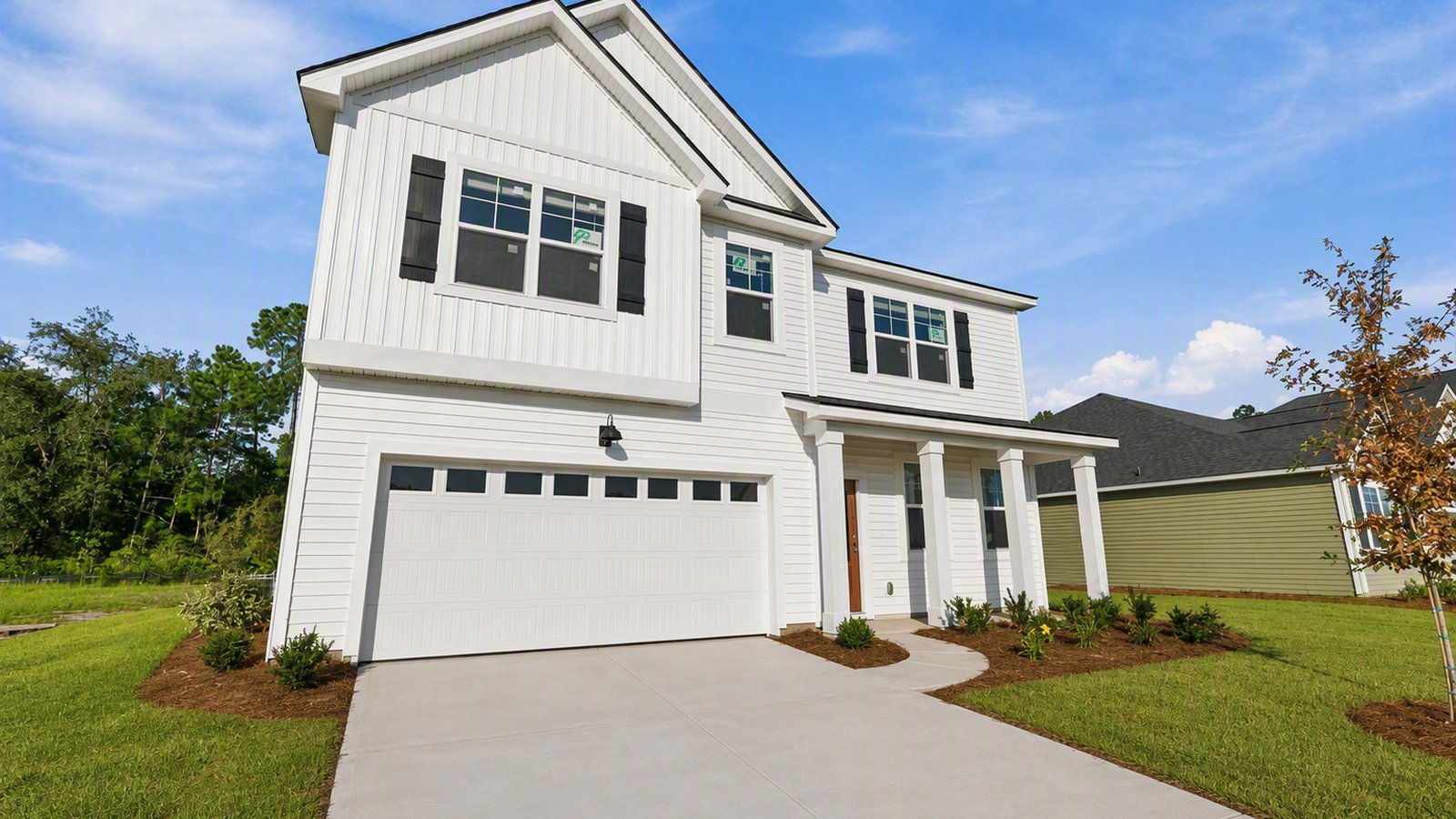 Hanover M Single angle of the Front of Home in Laurel Grove community in Guyton, GA