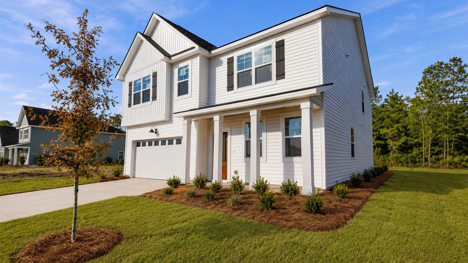 Front Side Angle of Hanover M in Laurel Grove community in Guyton, GA