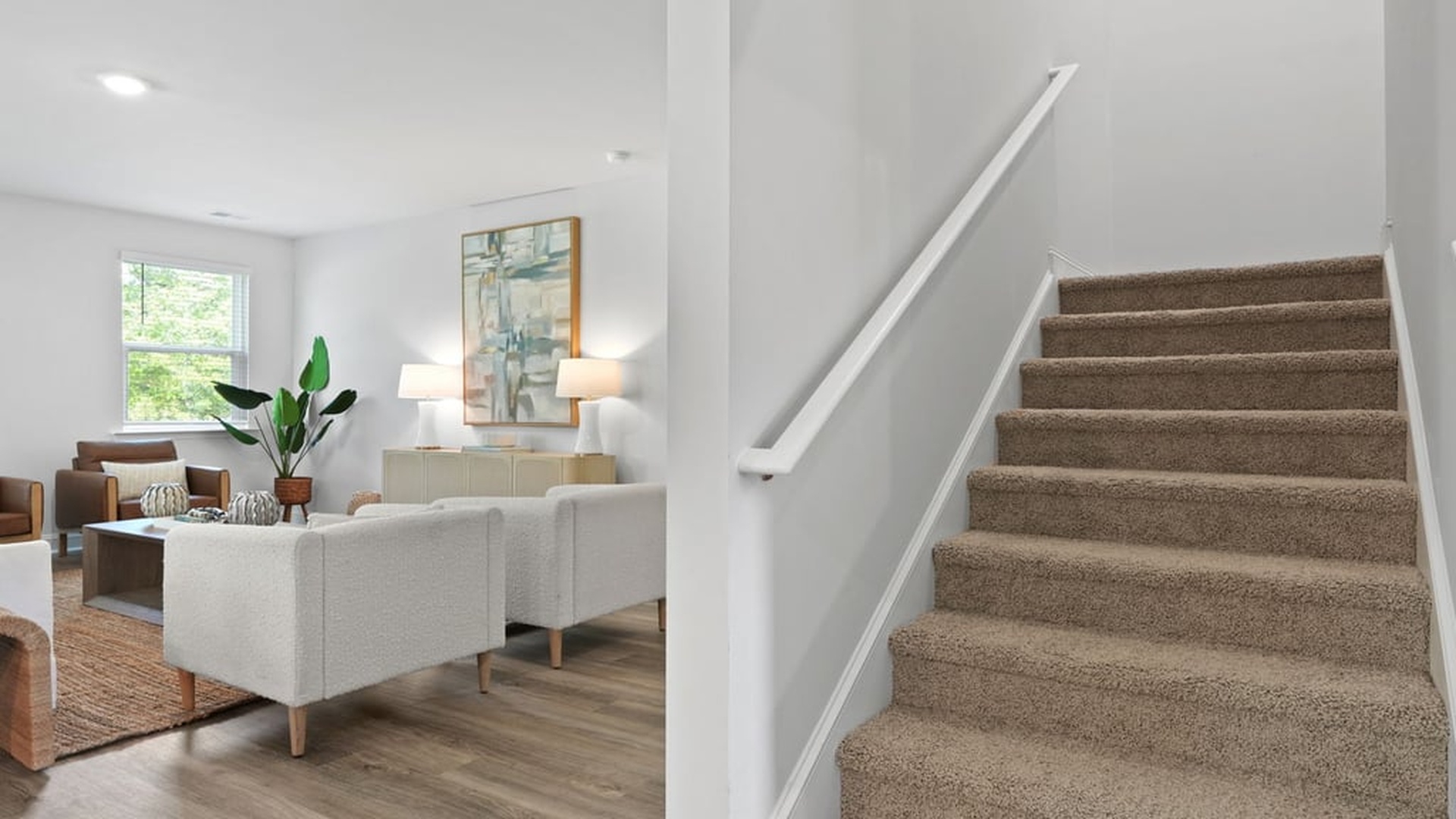 Open concept floorplan new construction home
