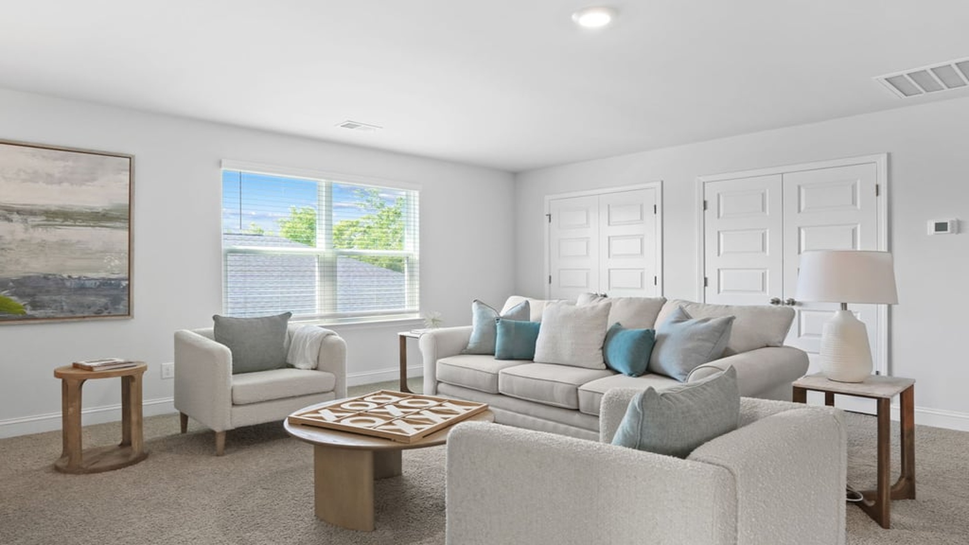 Upstairs loft in Harbor Oak model home providing additional living space for media room, playroom, or lounge