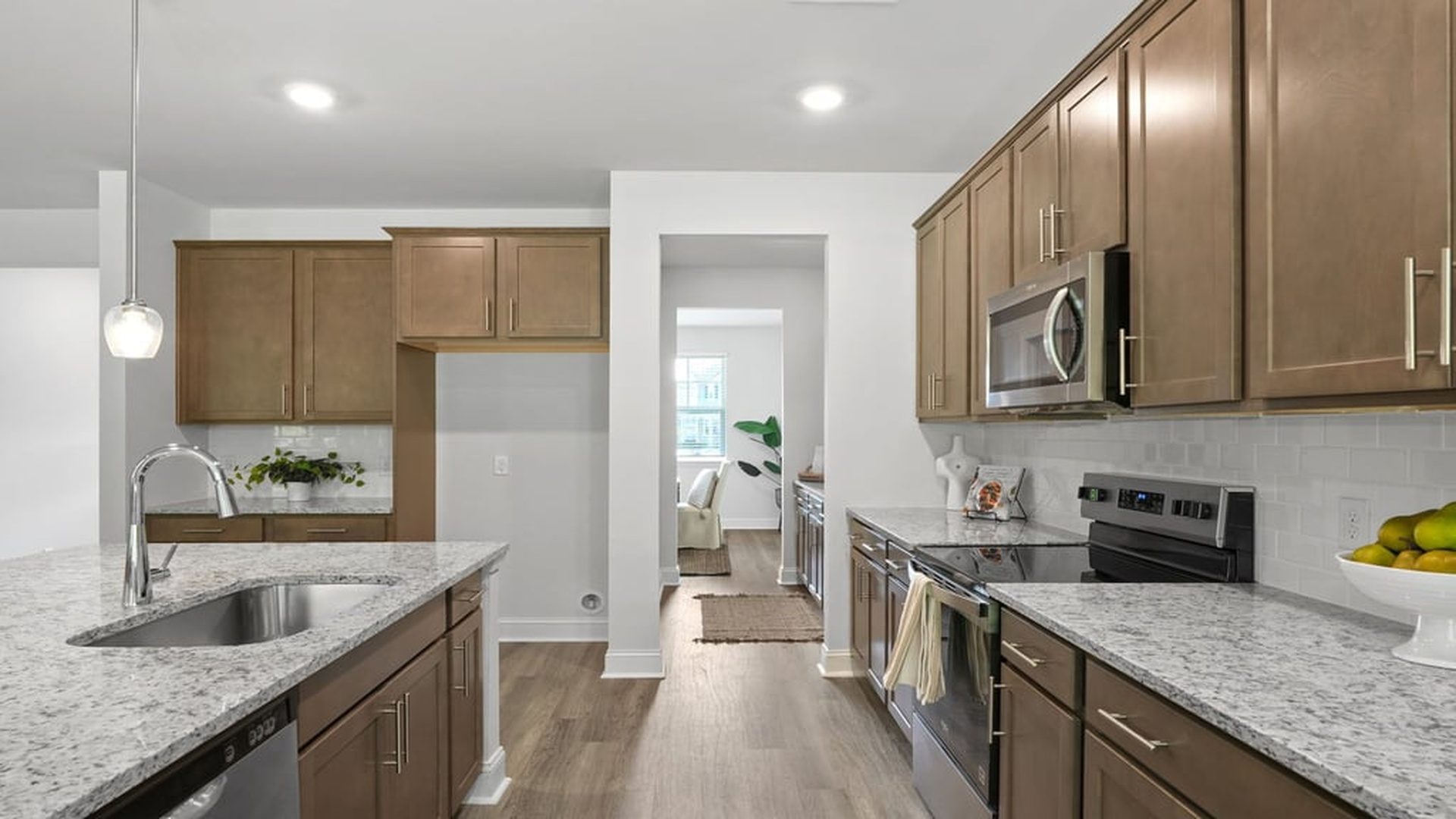 Kitchen with large counter space