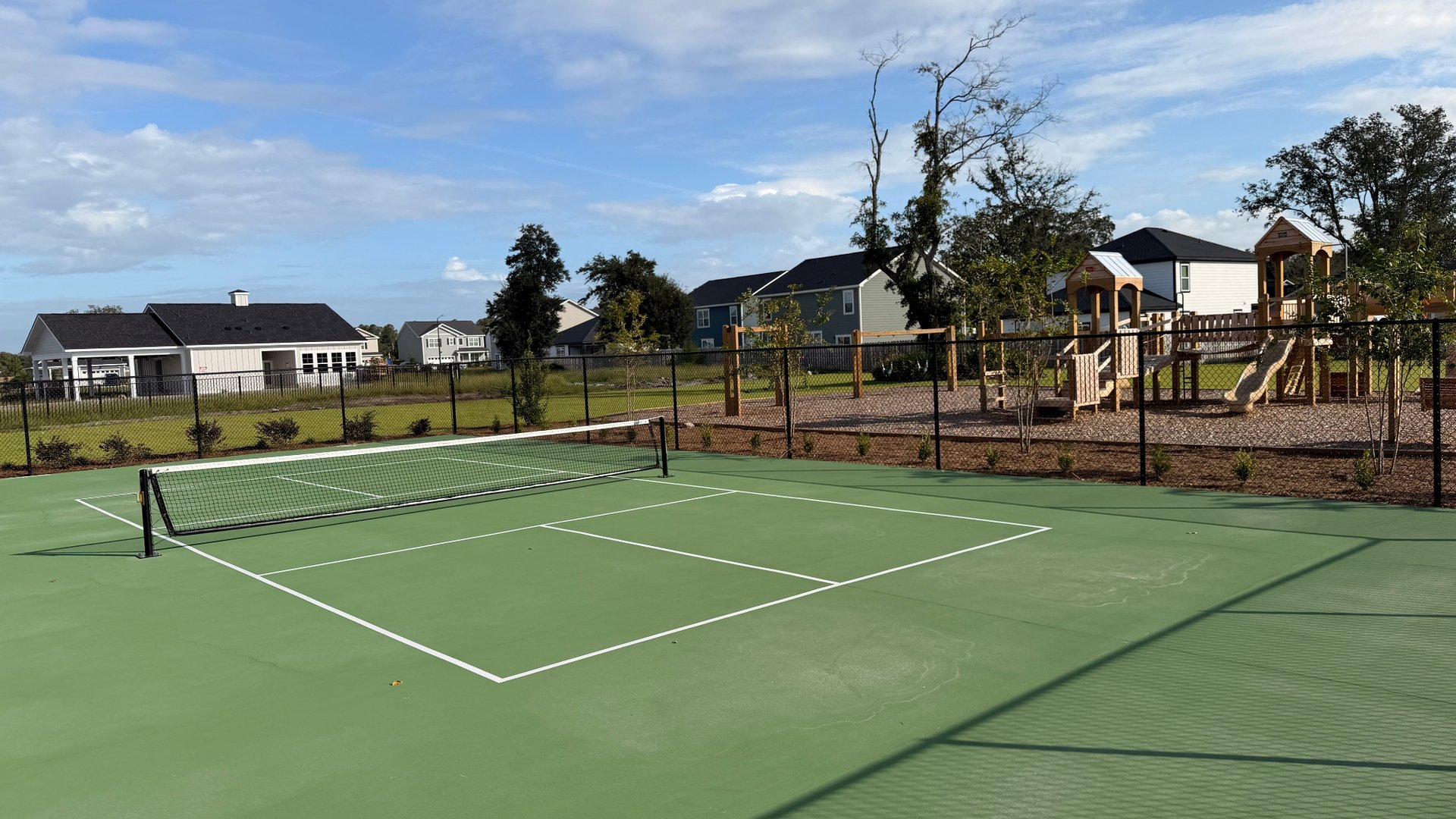 Pickleball courts and playground at Laurel Grove.