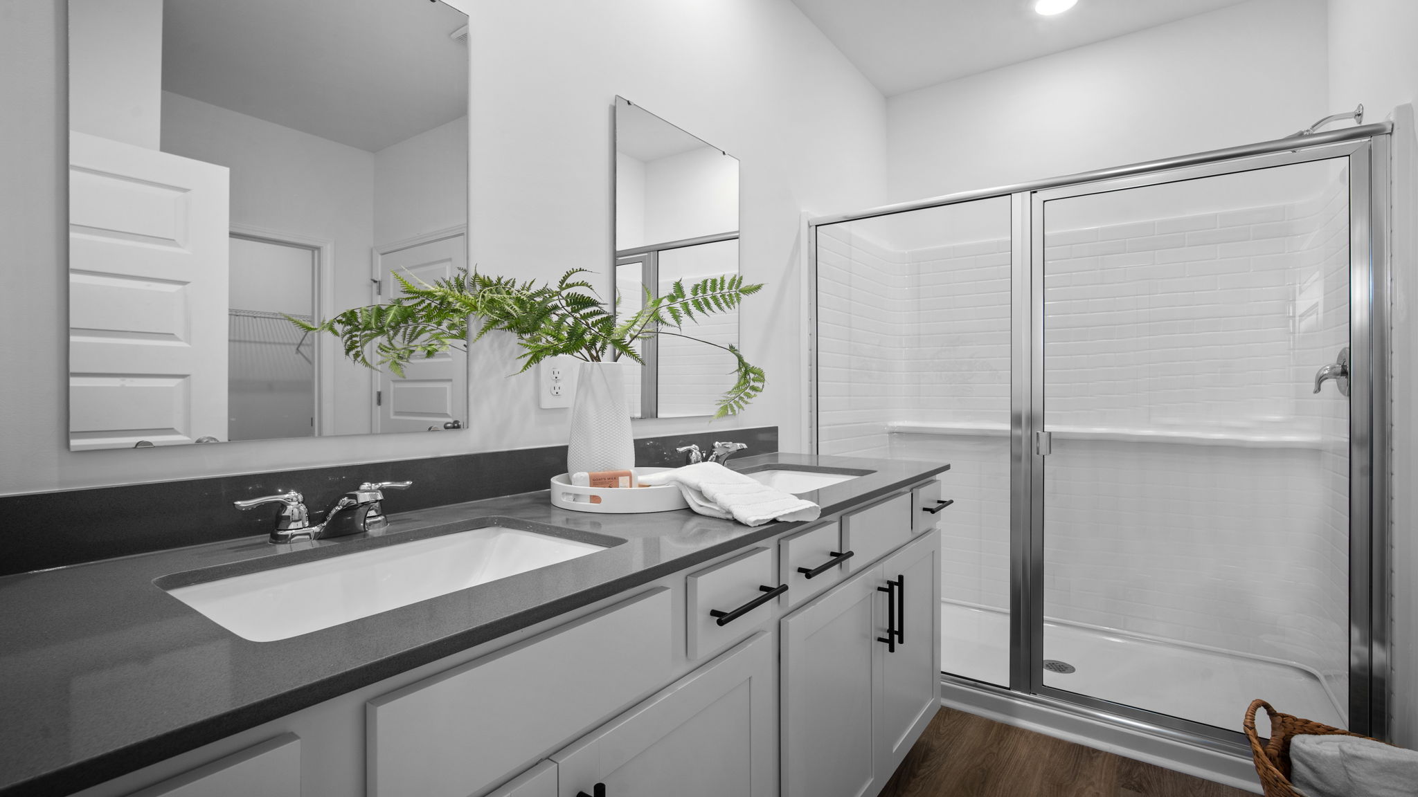 Primary bathroom with a stand-up shower