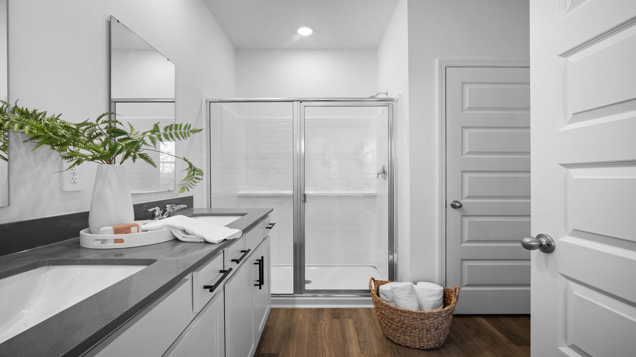 Primary bathroom with a stand-up shower