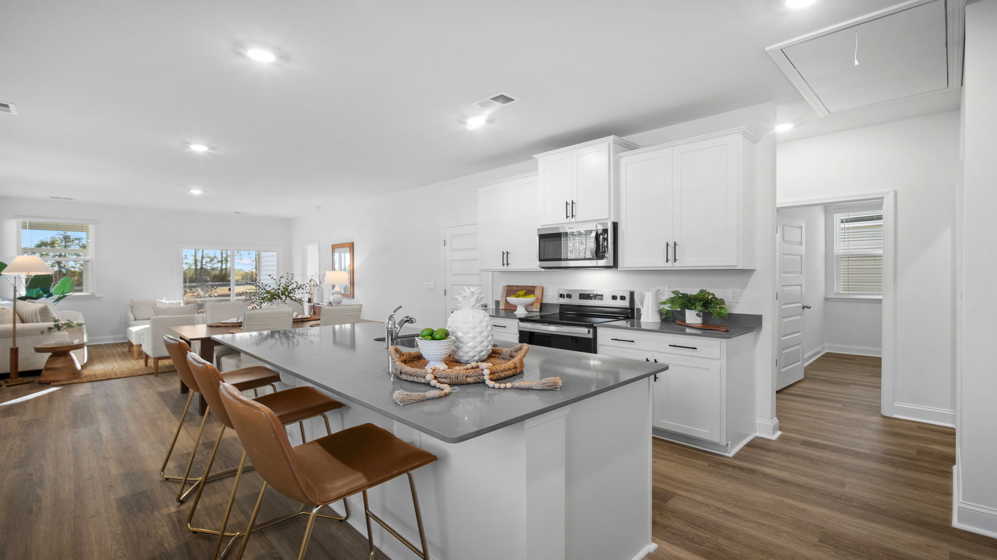 Kitchen with an island