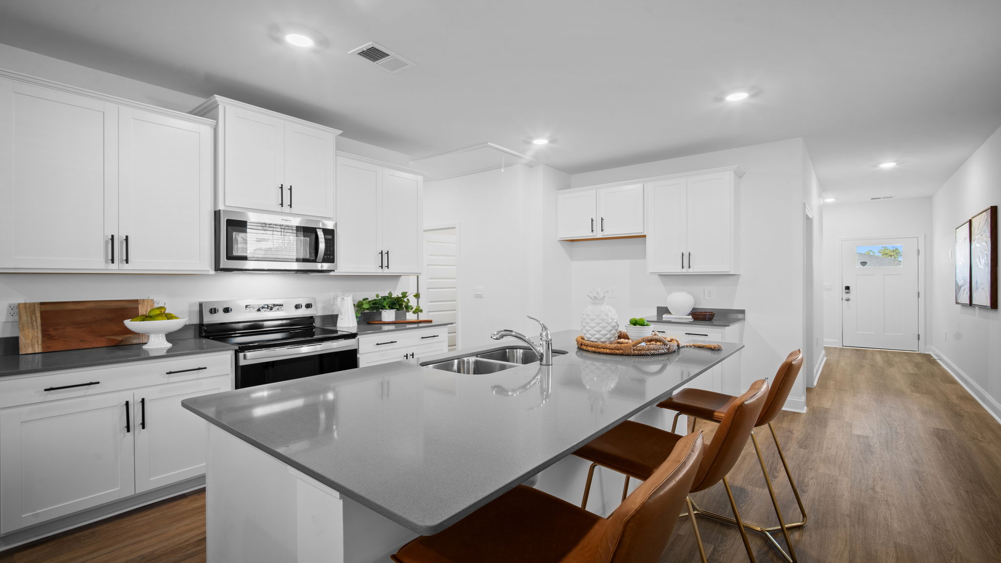 Kitchen island with bar seating