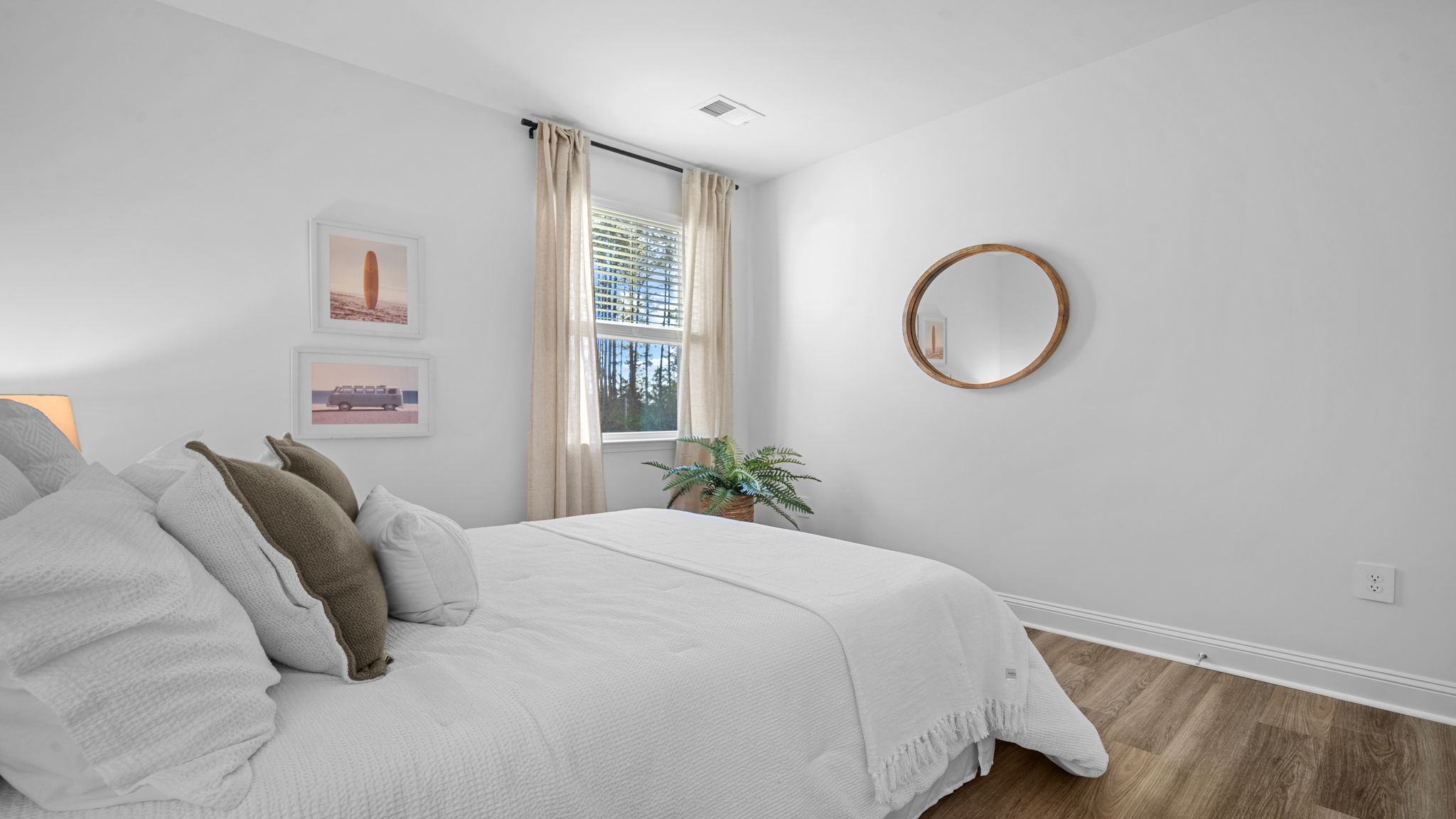 Guest bedroom view from inside the room