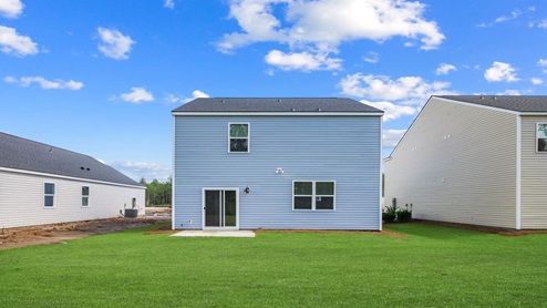 Rear of home