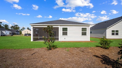Rear screened porch