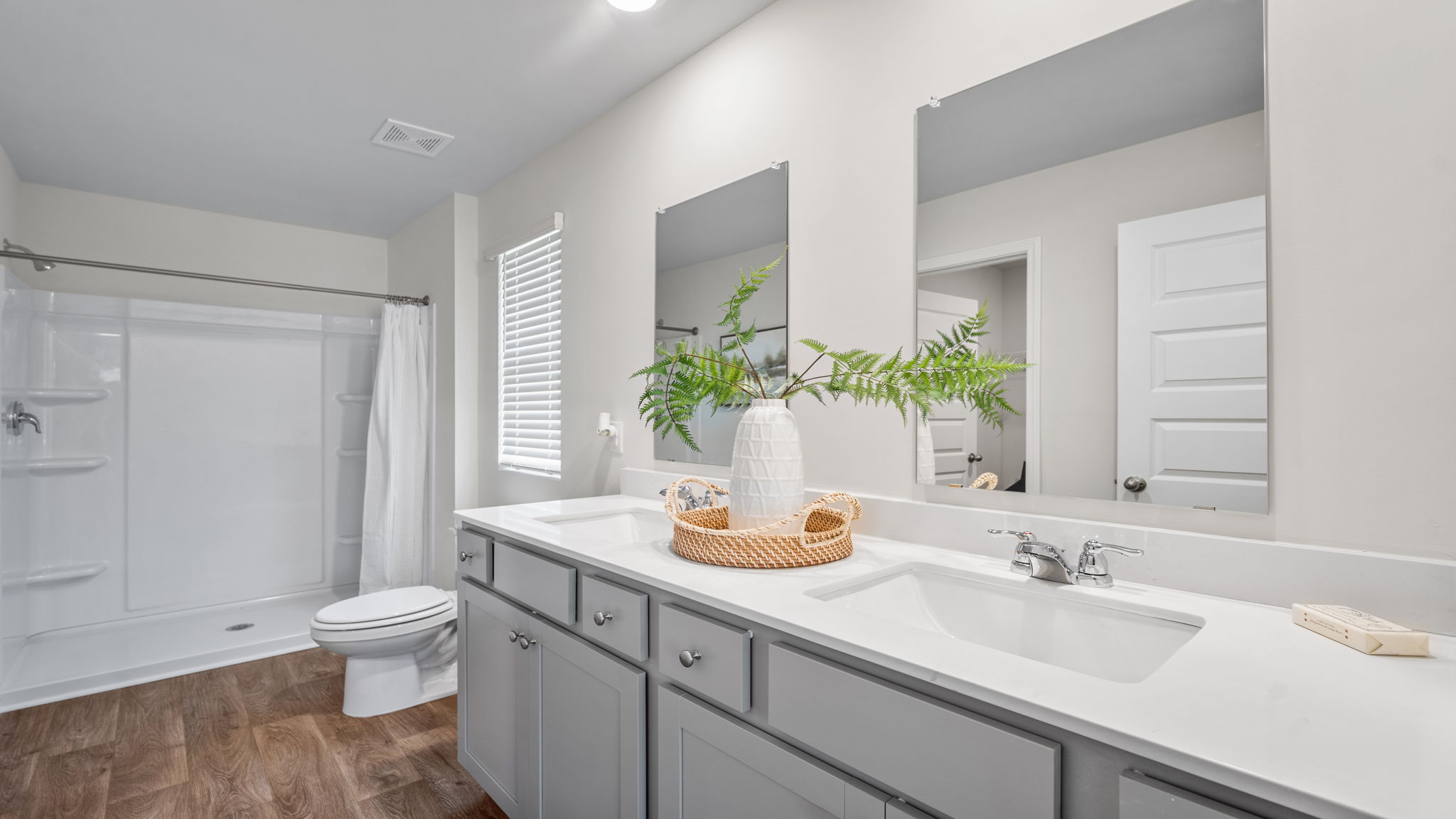 Primary bathroom with a stand-up shower