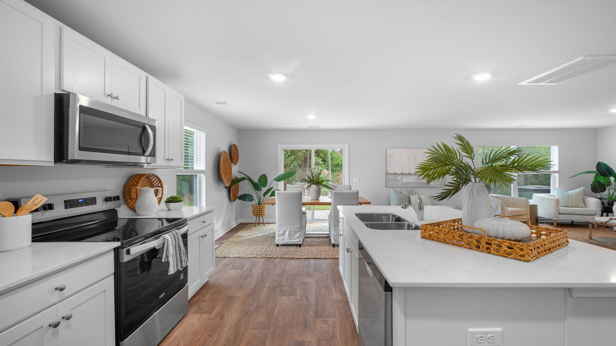 Kitchen with and oven range