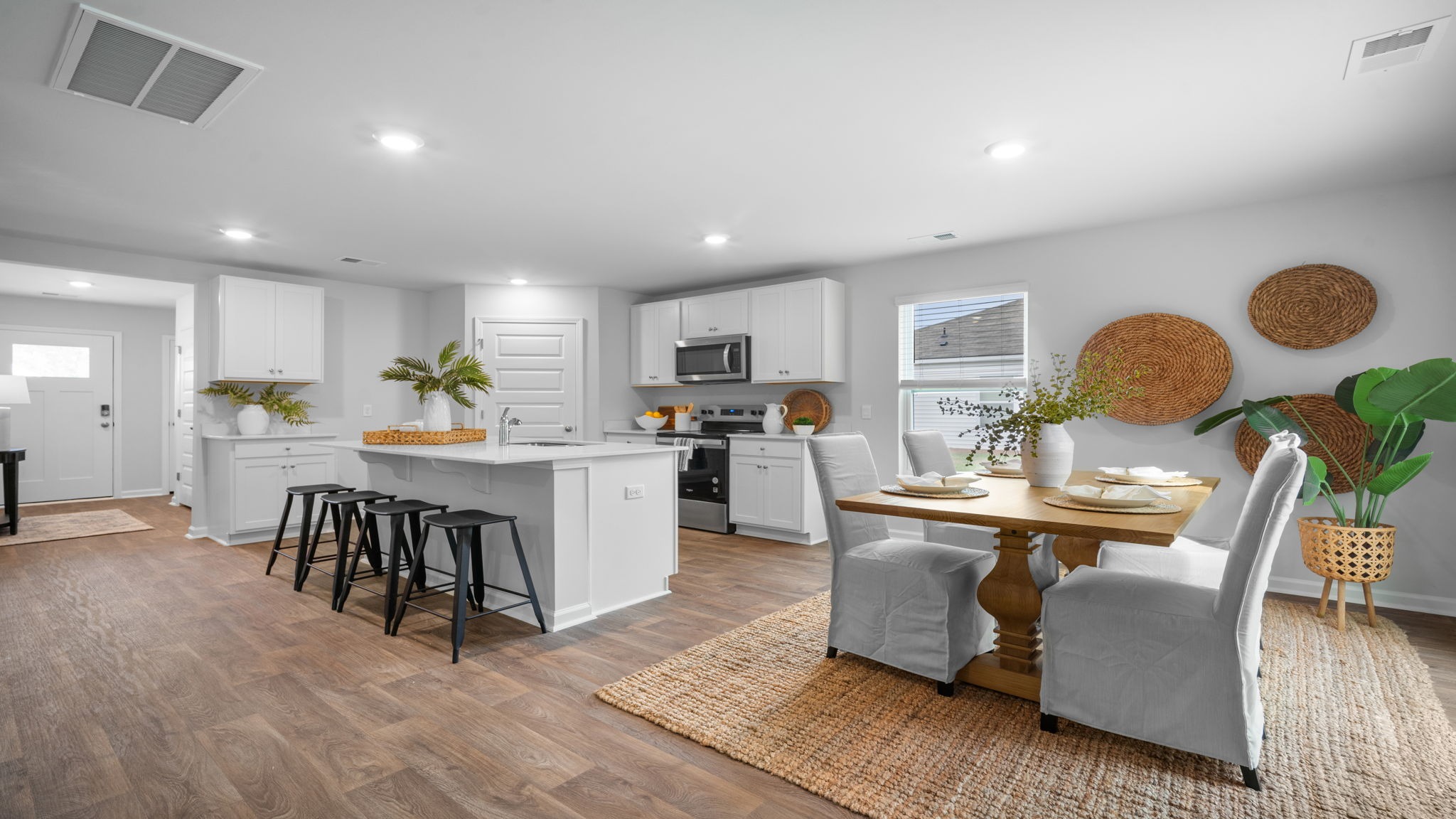 Dining area and kitchen view