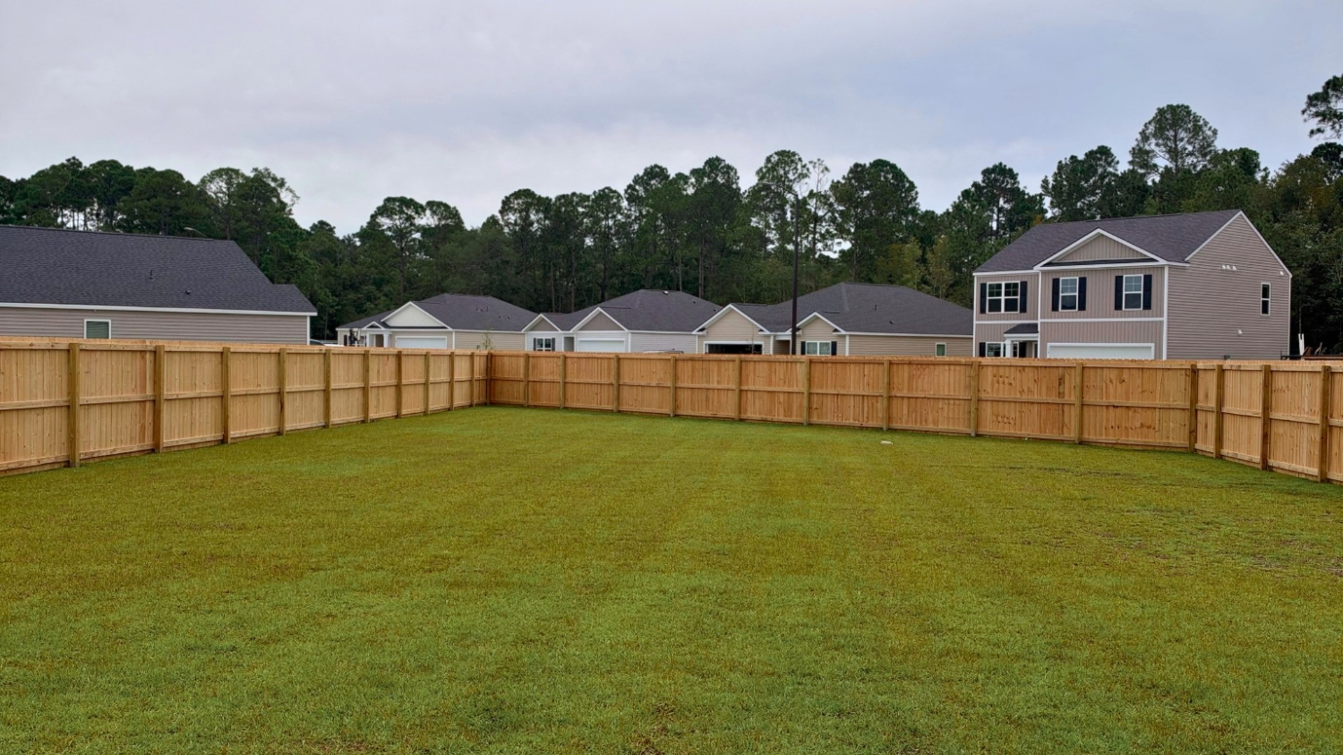 Fenced in yard