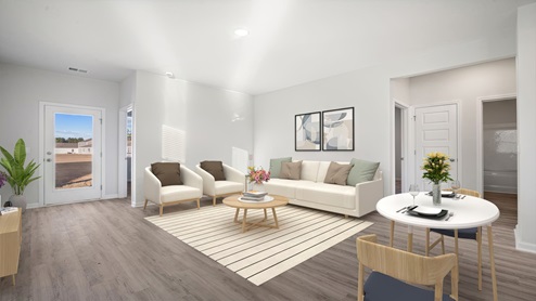 living room in downing model