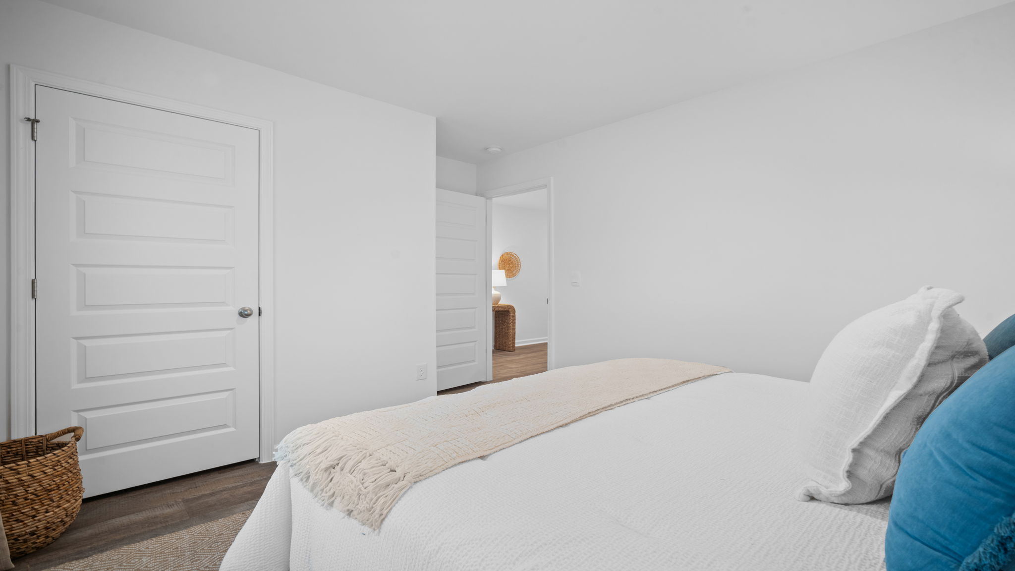 Guest bedroom view from inside the room