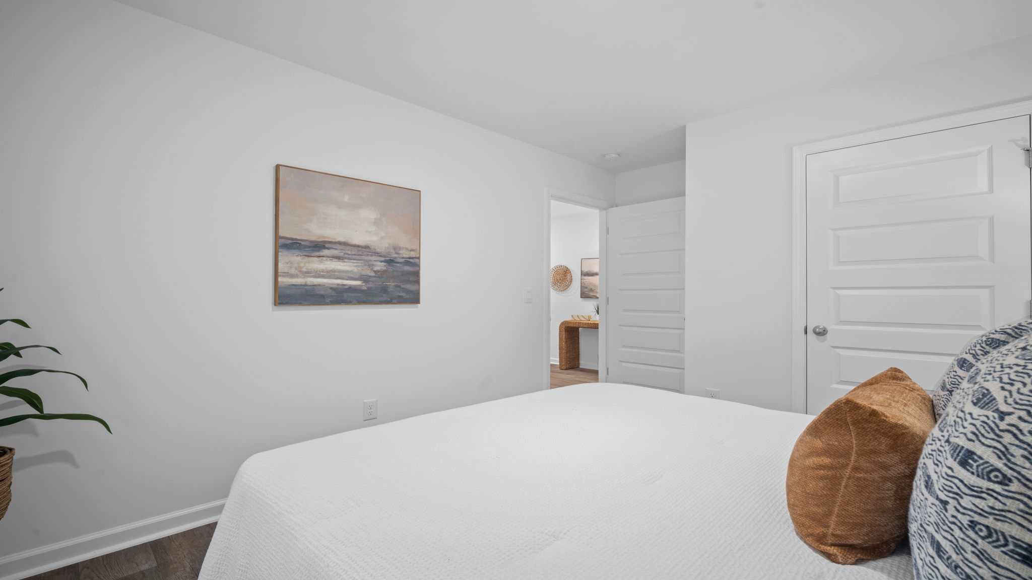 Guest bedroom view from inside the room