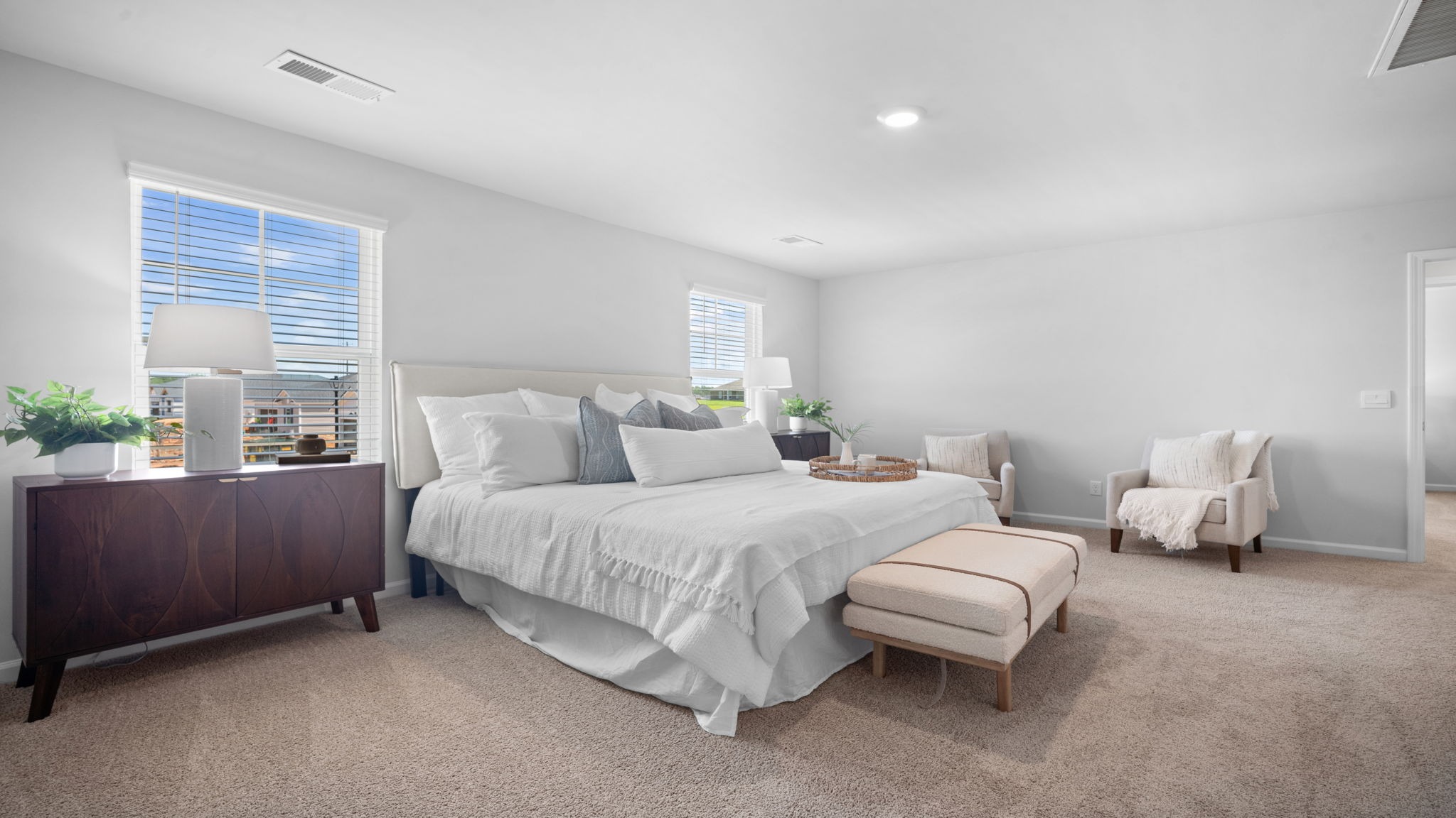 Spacious owner's retreat designed for relaxation in the Belhaven floor plan.