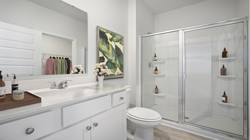 primary bath in downing model