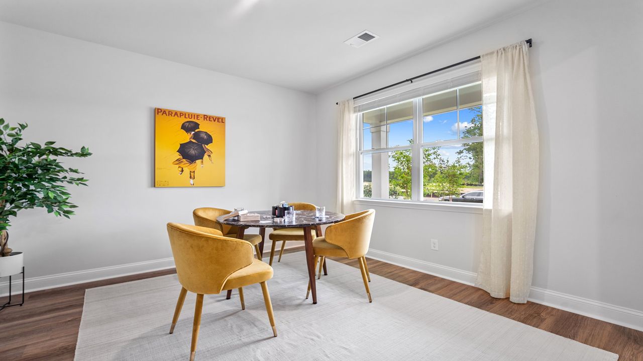 Dedicated flex space providing lifestyle flexibility and work-from-home convenience.