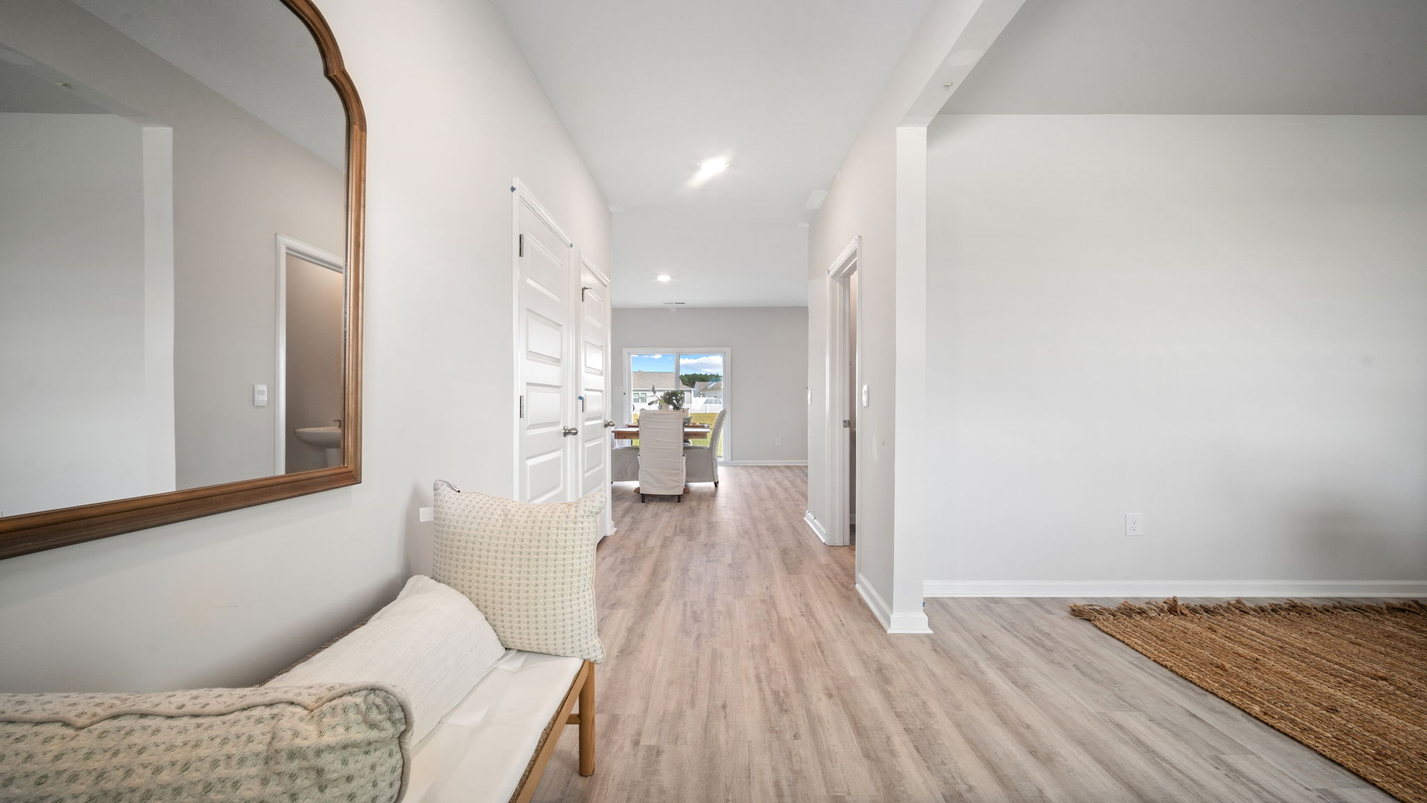Foyer of home with an entry table