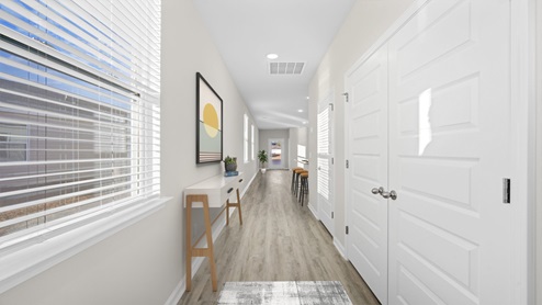 foyer into Downing