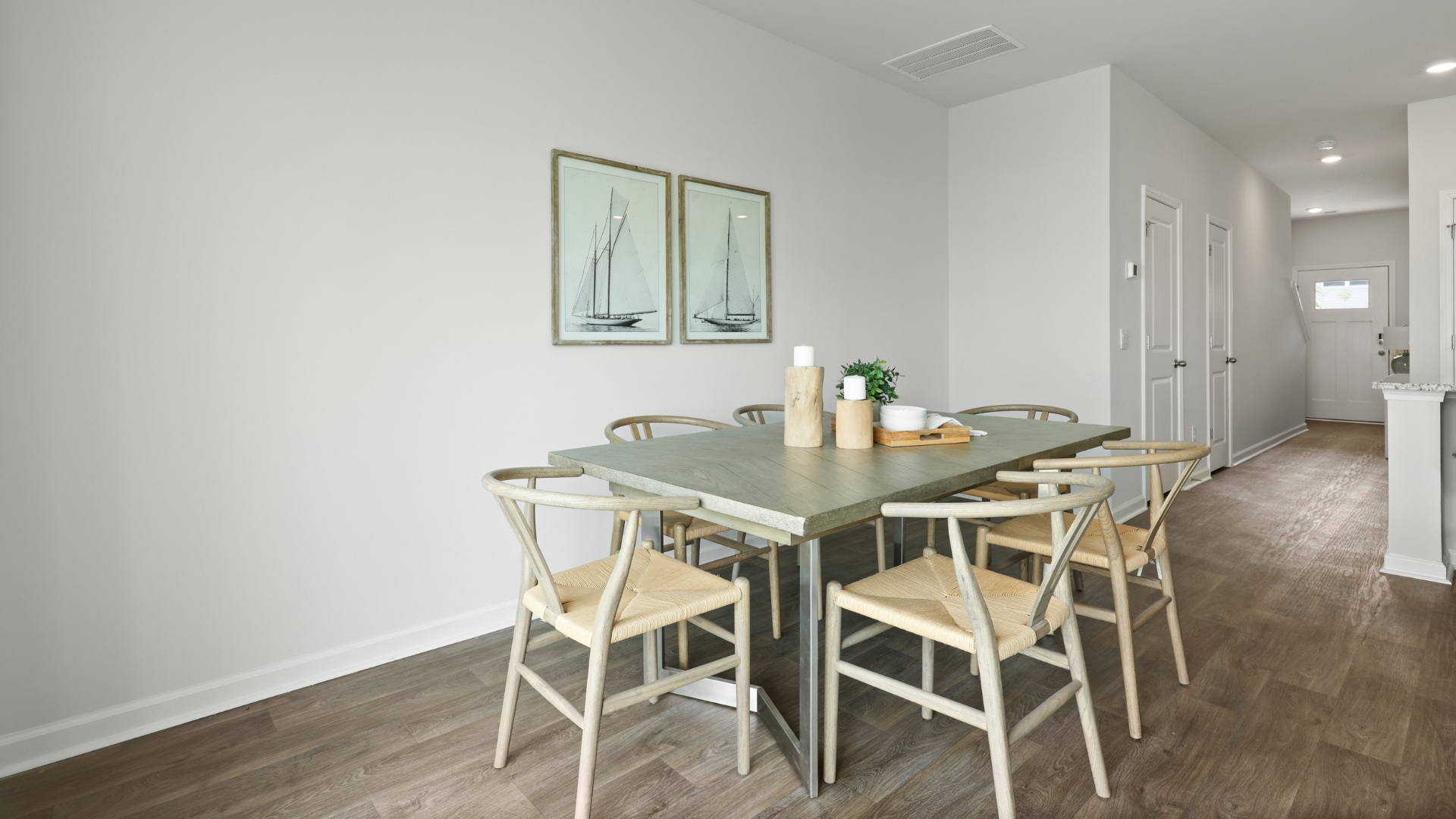 Dining table and chairs