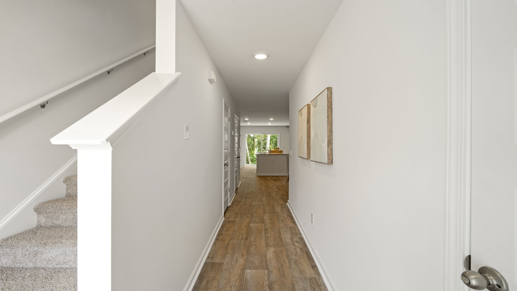 Welcoming front hallway and interior entryway in the Denmark floor plan