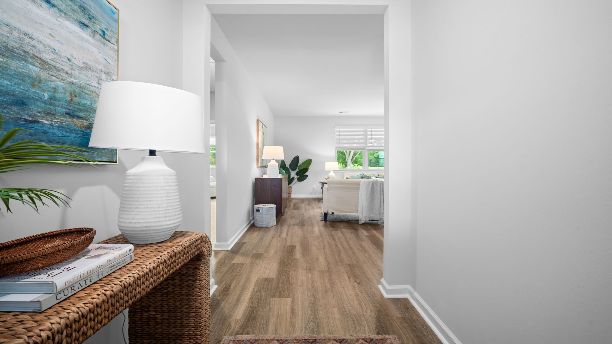 Bright foyer entrance with open sightlines and seamless flow into the main living areas.