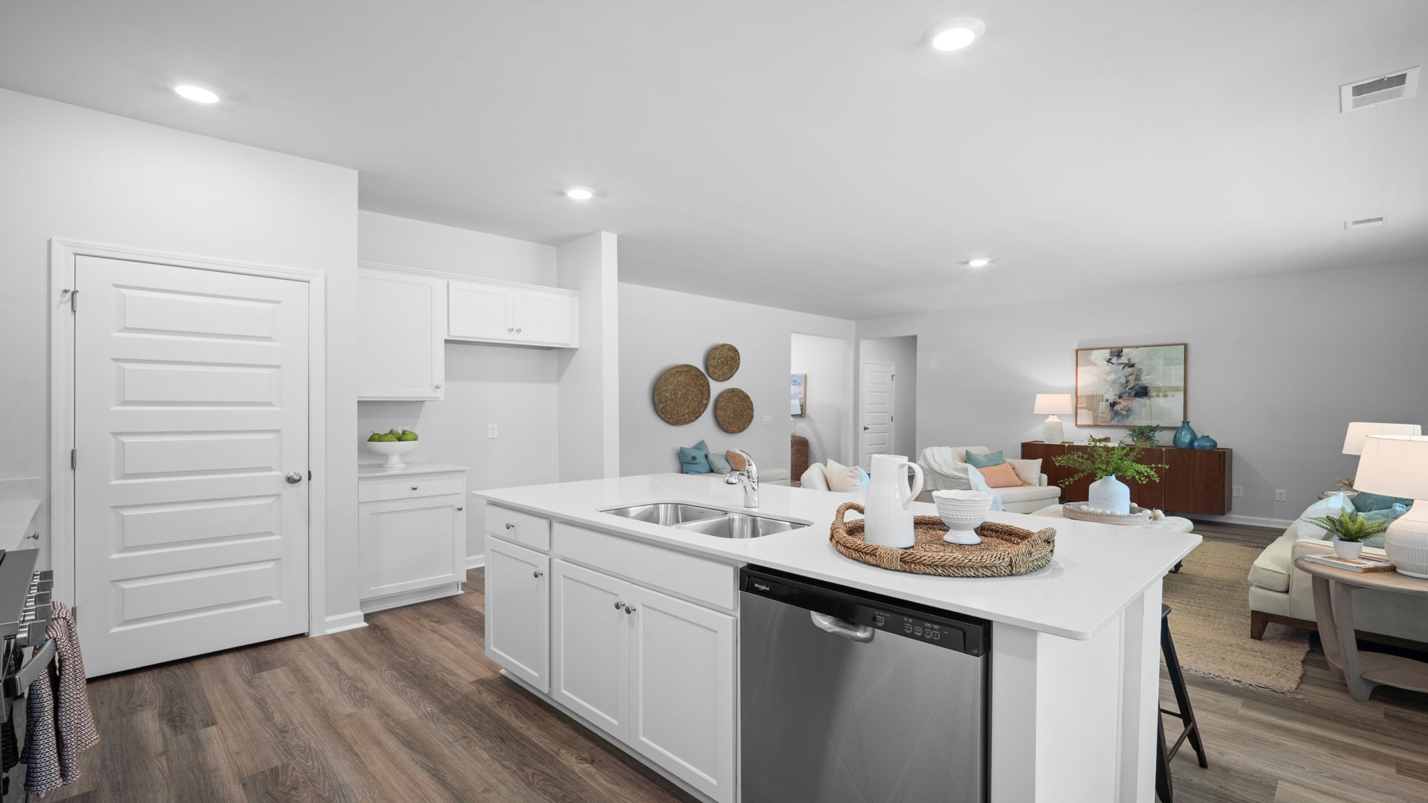 kitchen looking to living room