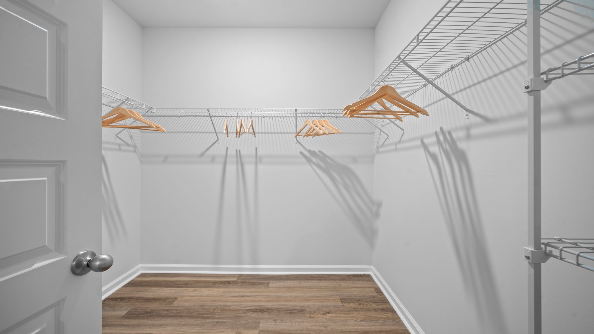Spacious walk-in closet in the private owner’s suite