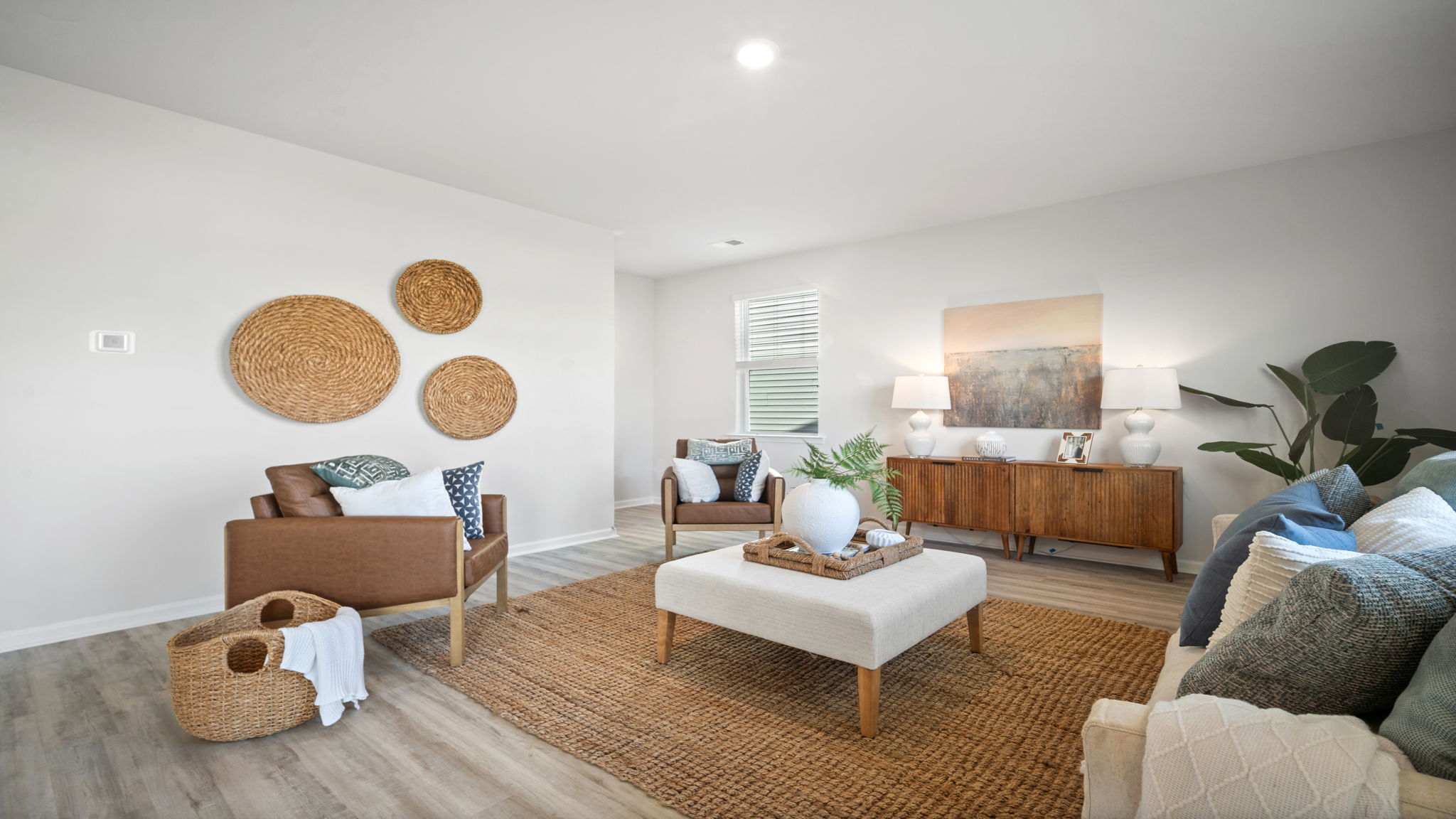 Spacious family room in the Galen home featuring an open layout and abundant natural light.