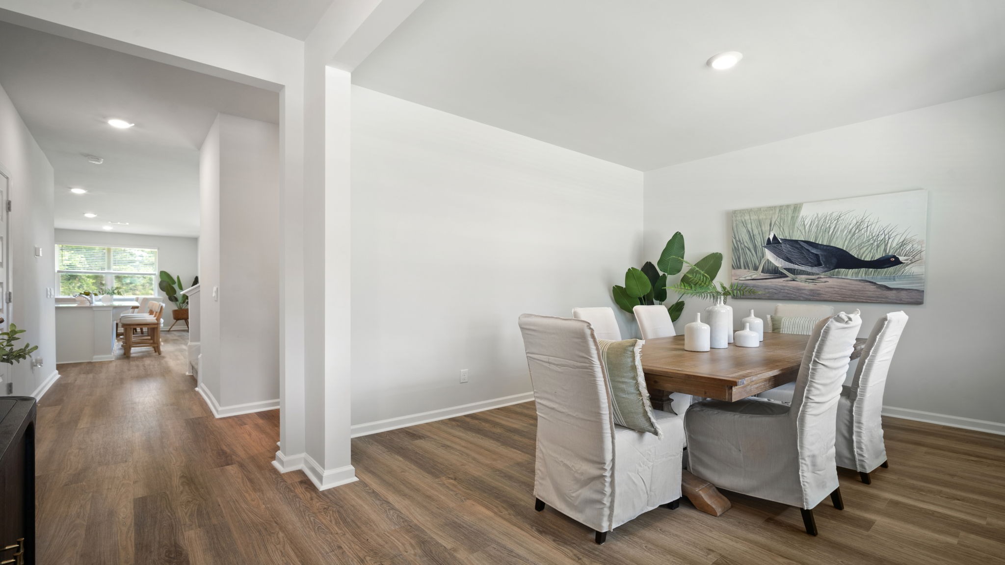 Inviting dining room designed for comfortable everyday living and memorable special occasions.
