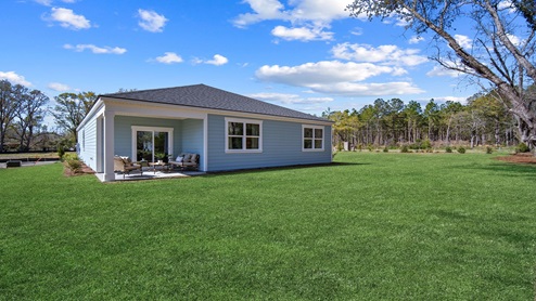 Rear of home