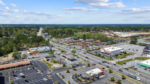 Downtown Statesboro drone