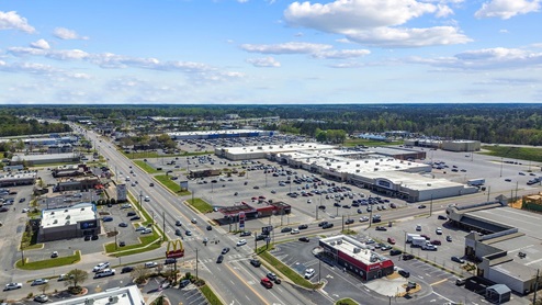Downtown Statesboro drone