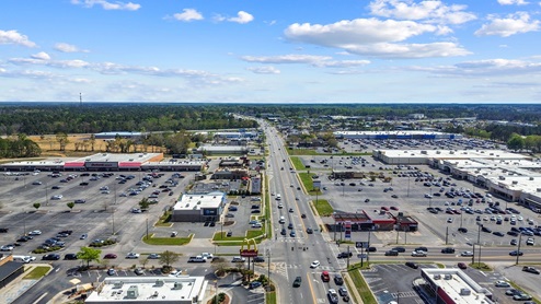 Downtown Statesboro drone