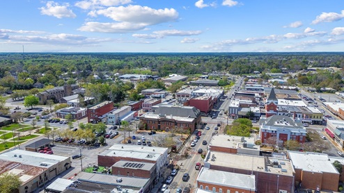 Downtown Statesboro drone