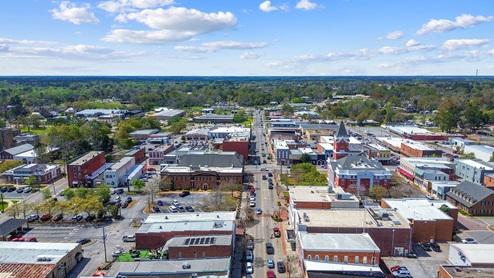 Downtown Statesboro drone