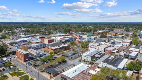 Downtown Statesboro drone