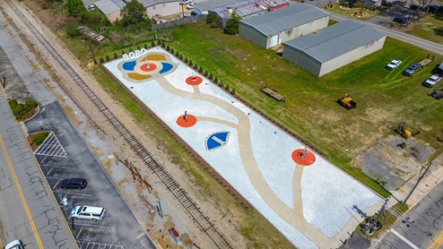 Downtown Statesboro drone