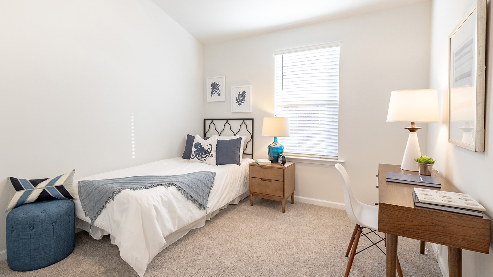 Secondary bedroom in the Duncan floorplan by D.R. Horton at The Towns at Blue Jay featuring versatile living space, natural light, and comfortable accommodations for guests or family members.