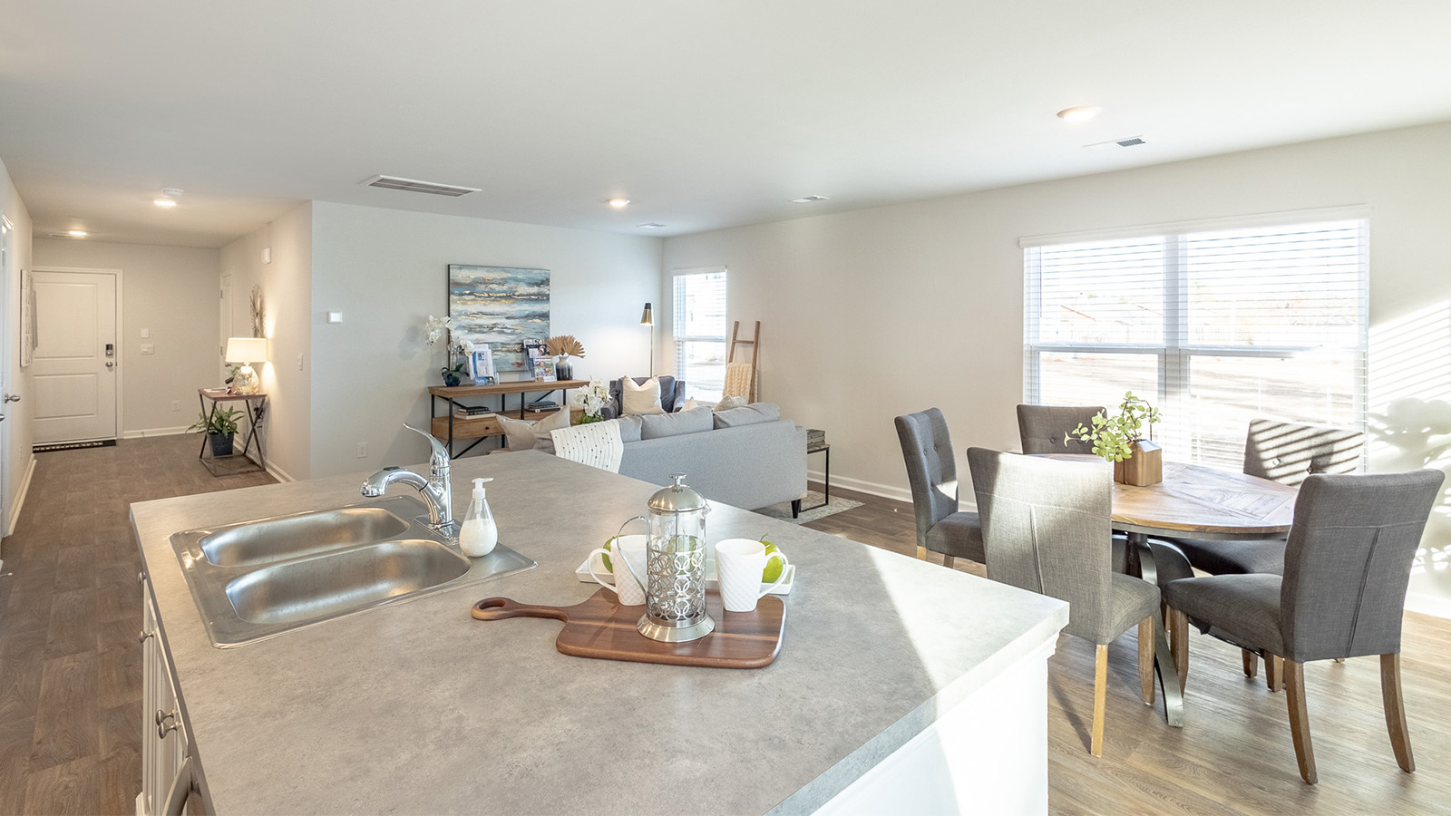 Open dining area in the Duncan by D.R. Horton designed to connect effortlessly with the main living spaces while maximizing comfort and convenience.