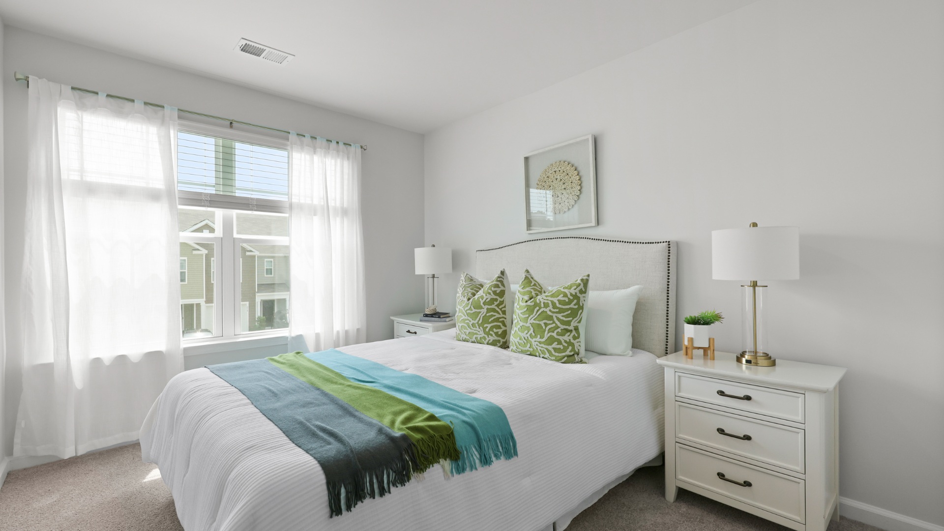 Secondary bedroom in the Dillon floorplan by D.R. Horton featuring comfortable living space, natural light, and versatile functionality for guests or family members.