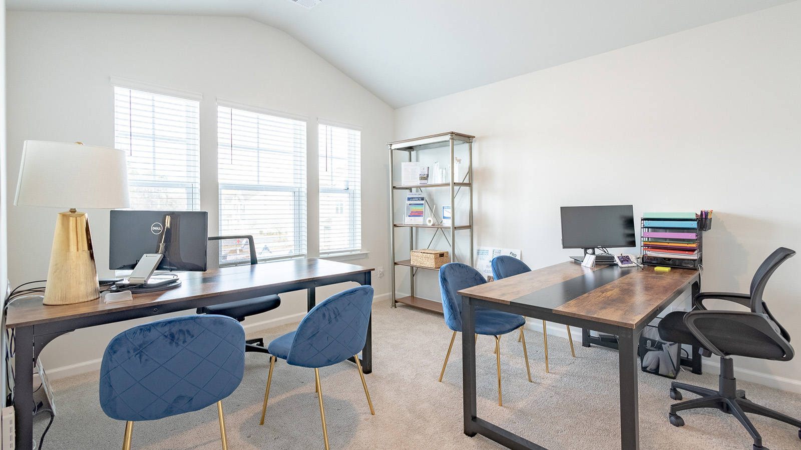 Secondary bedroom in the Dillon floorplan by D.R. Horton at The Towns at Blue Jay featuring versatile living space, natural light, and comfortable accommodations for family or guests.
