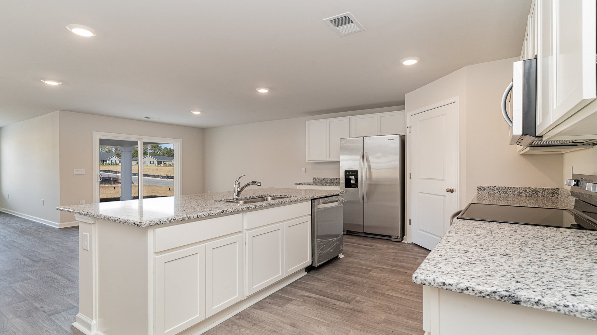 kitchen with granite counters