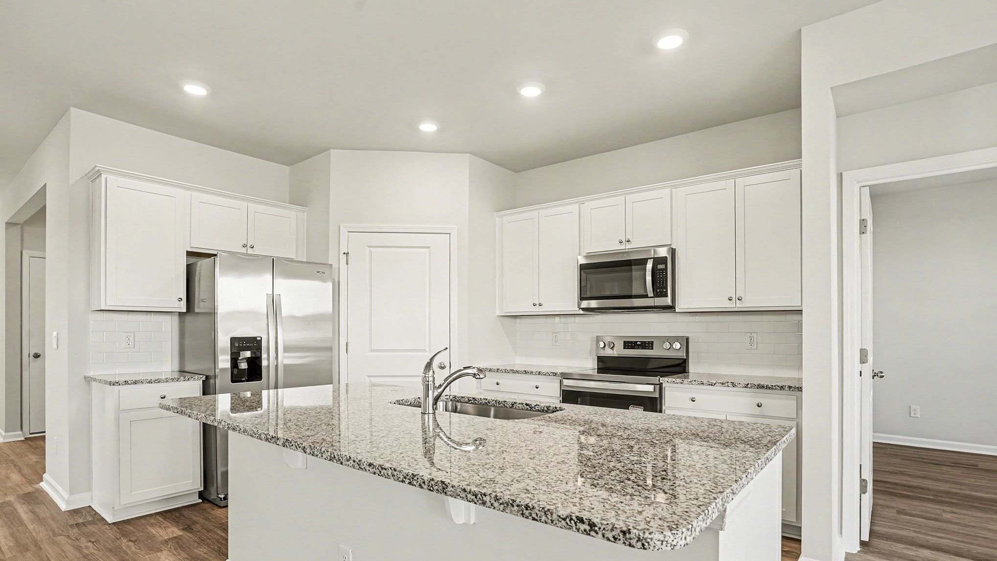kitchen with granite countertops